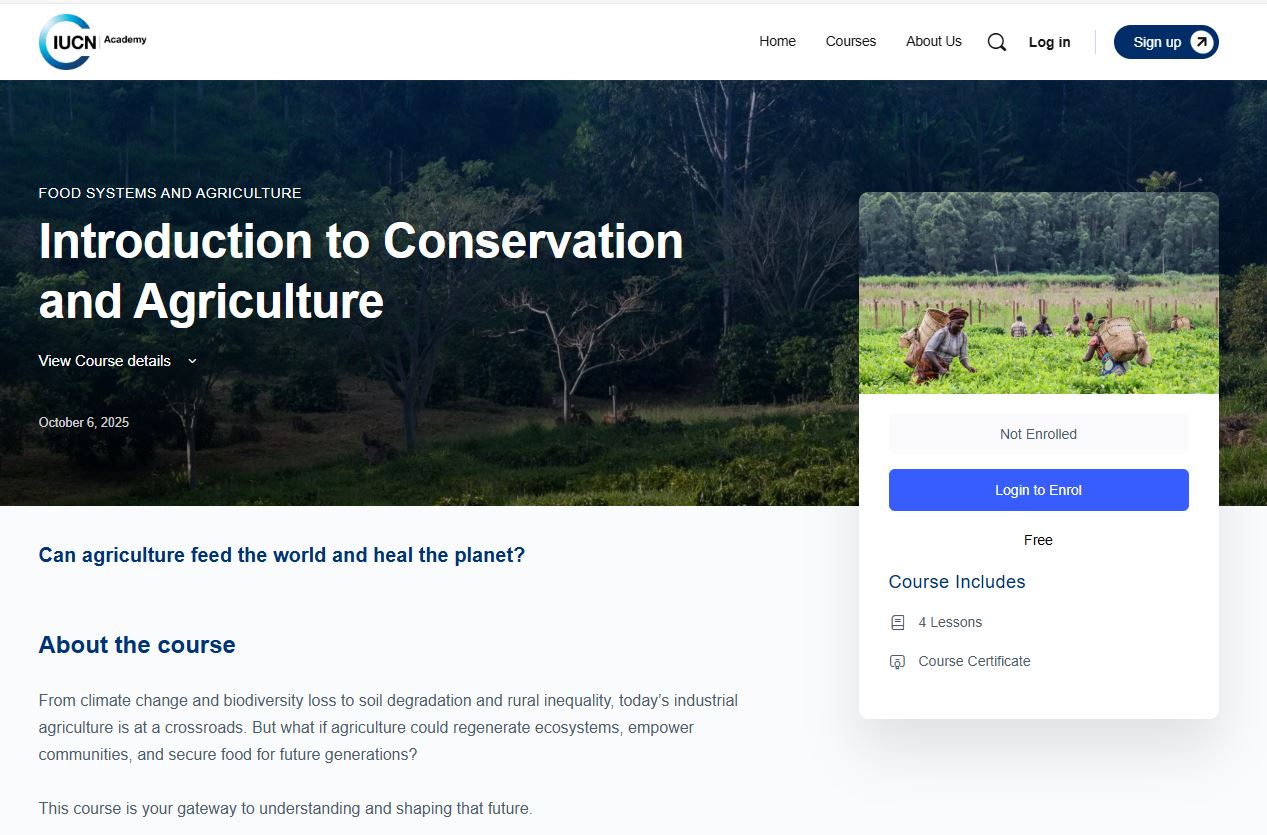 IUCN Academy course on FAS