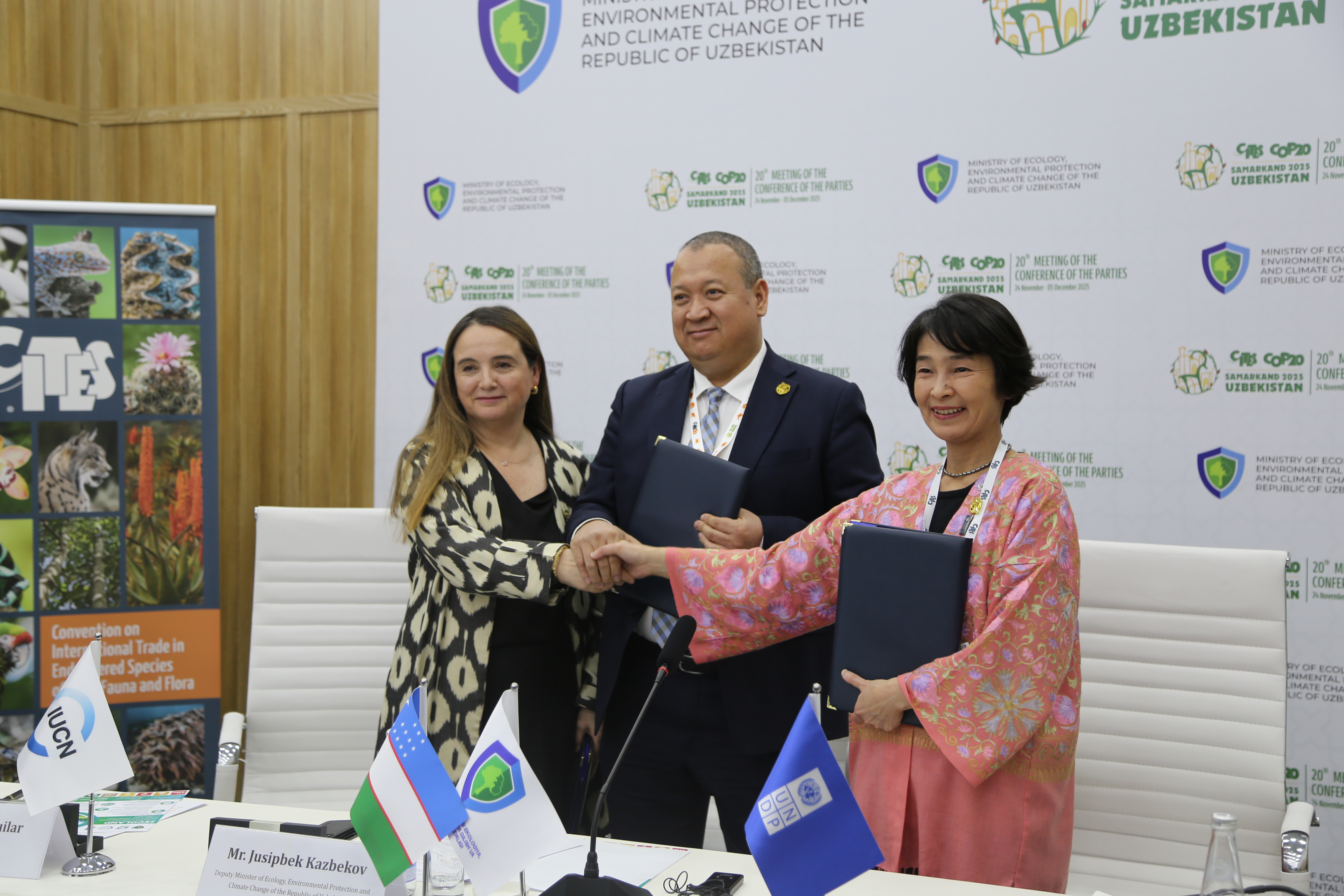 GEF-8 project launch signing ceremony at CITES COP20